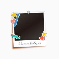 父亲节装饰元素