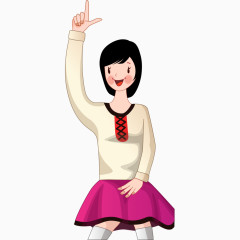 手指的姿势卡通形象