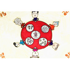 一家团圆年夜聚餐