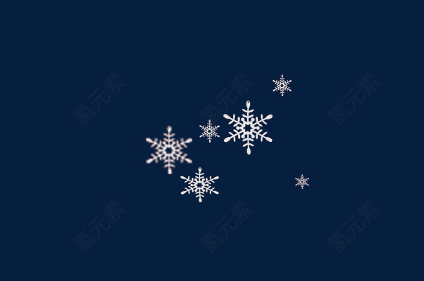 漂浮冬日雪花