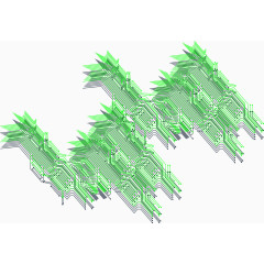 绿色科技线条背景