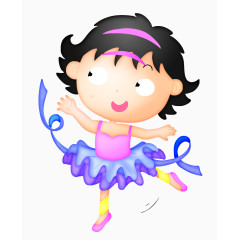 跳芭蕾的女孩图片素材