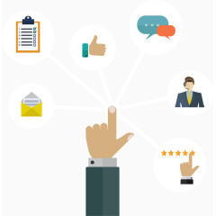 分散图标信息图表