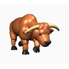 肌肉发达的公牛