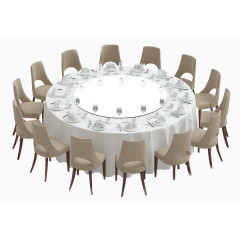 多人聚餐大圆桌