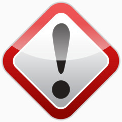 方形感叹号免抠素材