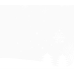 卡通雪地里的景色