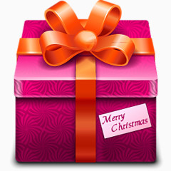 紫红色的礼物盒