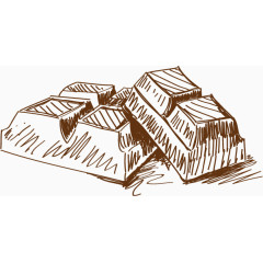 面包 点心  素描