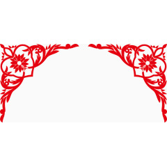 红色边框花纹