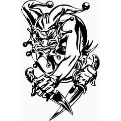 矢量邪恶小丑