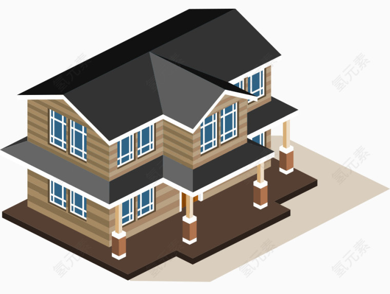 矢量建筑设计楼层房屋