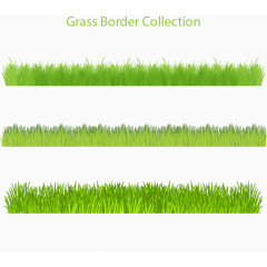 绿色小草边框组合