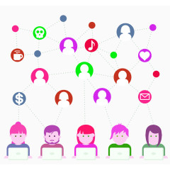 团队成员矢量素材