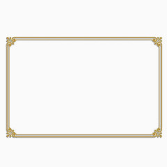 金色经典边框素材
