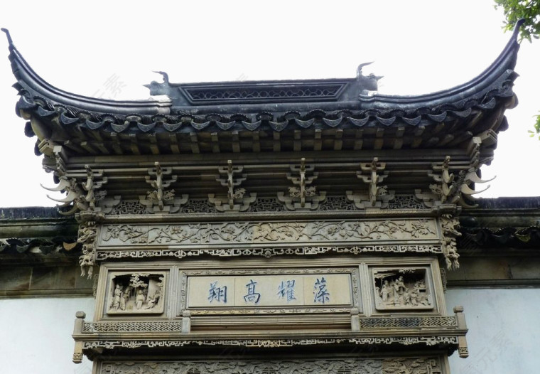 传统中式装饰屋檐设计