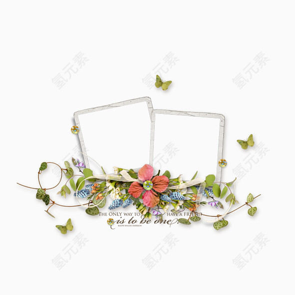 欧式精美花朵框
