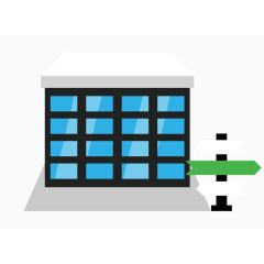 矢量医院建筑素材