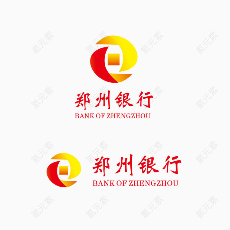 郑州银行标志矢量图
