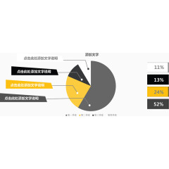 饼图业绩说明图.