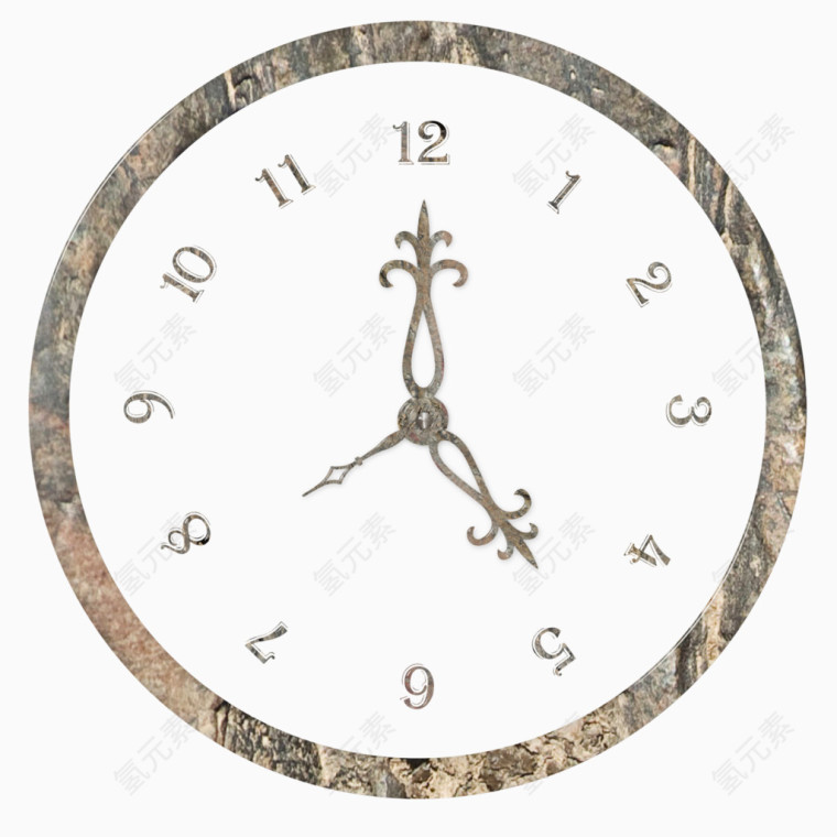 漂亮纹理挂钟