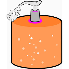 橘黄色的洗手液