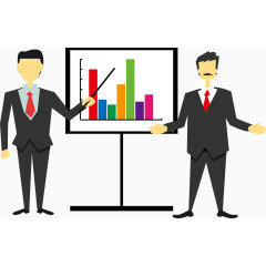 矢量演讲商务男人