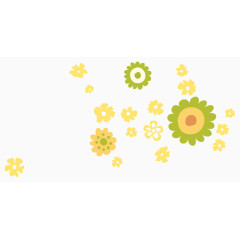 矢量手绘花卉系列漂浮