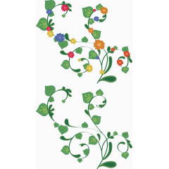 常青藤蔓矢量图