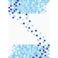 蓝色方块科技背景