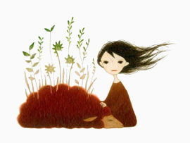 卡通人物 小女孩