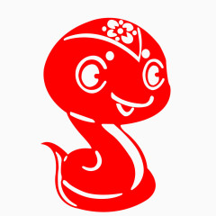 十二生肖蛇剪纸