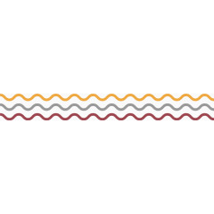 经典卡通波浪线素材