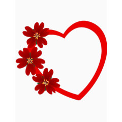 花边爱心矢量图