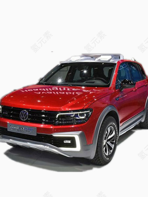 大众红色越野车