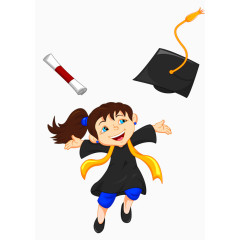 毕业卡通图