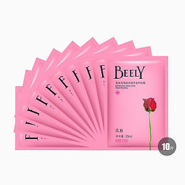 BEELY彼丽玫瑰滋养精华蚕丝面膜