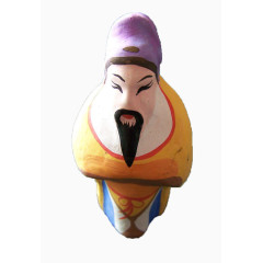 桃园三结义关羽泥人