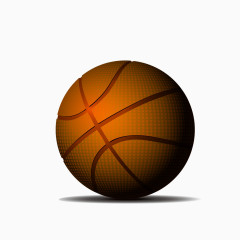 手绘篮球矢量素材