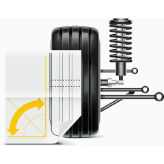 黑色设计车轮元素