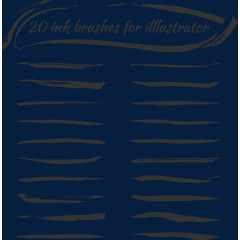 二十种水墨笔刷