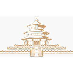 马克笔手绘天坛