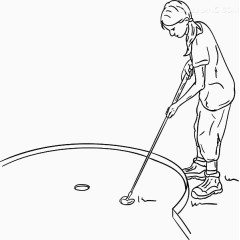 卡通人物打球素材