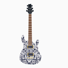 音乐主题海报广告吉他矢量素材