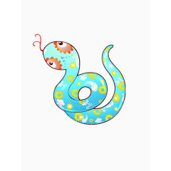 卡通的彩色蛇图片