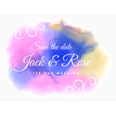 彩色晕染背景矢量