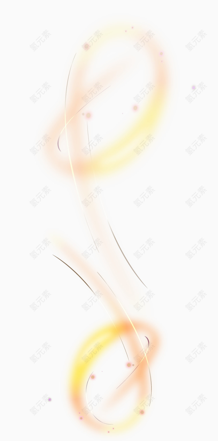 橘黄立体交叉矢量