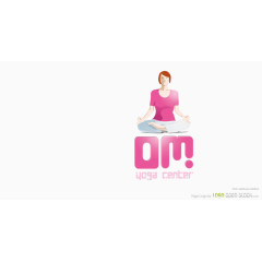 卡通女孩瑜伽意境