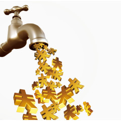 有质感的金属水龙头元素