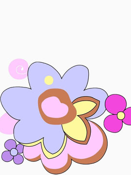彩色小花朵